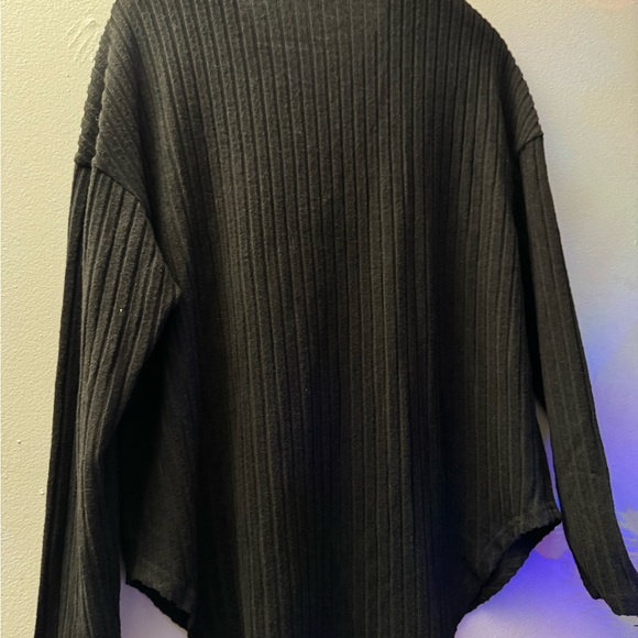 Black Women's Cardigan Sweater size M - Picture 3 of 5